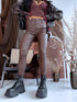 Choco, ādas imitācijas bikses "WINTER BOOM" HM1005